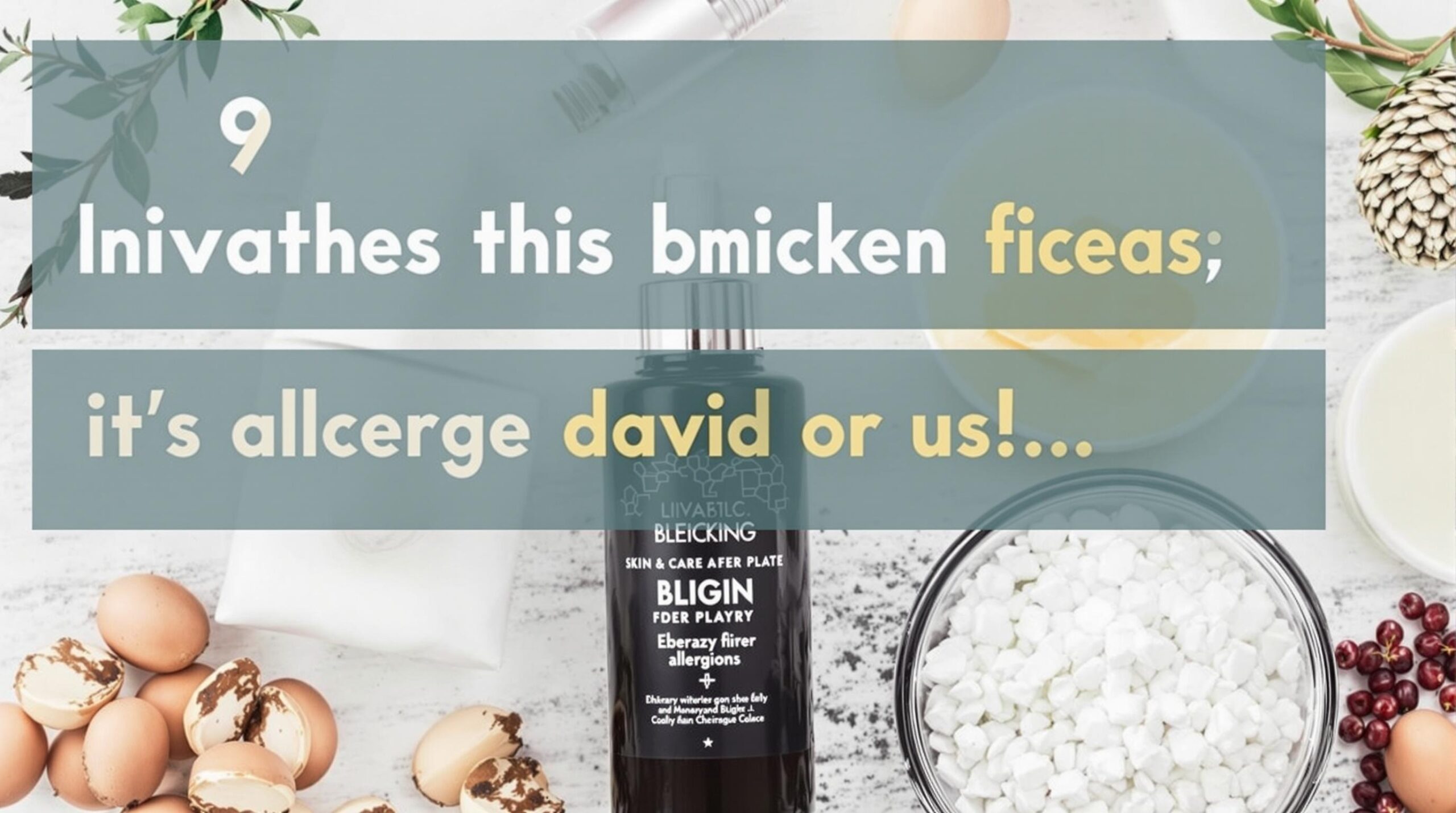 Which ingredients in skin care products can cause allergies?